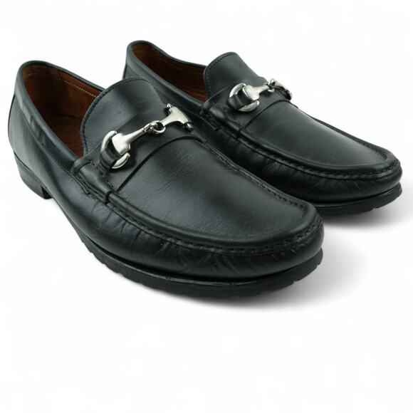 Allen Edmonds Arezzo Italian Dress Loafer Mens 9.5D Black‎ Leather Slip On